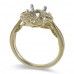 14K Yellow & White Gold Diamond Ring Mounting