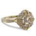 14K Yellow & White Gold Diamond Ring Mounting