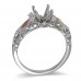 14K Rose & White Gold Diamond Ring Mounting