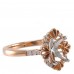 14K Rose & White Gold Diamond Ring Mounting