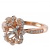 14K Rose & White Gold Diamond Ring Mounting