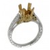 14K Yellow & White Gold Diamond Ring Mounting