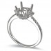 14K White Gold Diamond Ring Mounting