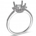 14K White Gold Diamond Ring Mounting