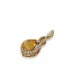 14K Yellow Gold Cirtine With Diamond Pendant