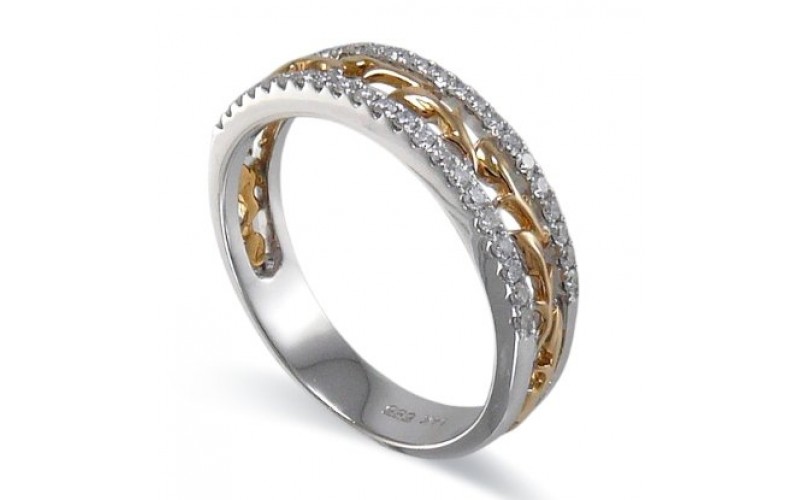 14K Yellow & White Gold Diamond Ring