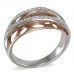 14K Rose & White Gold Diamond Ring