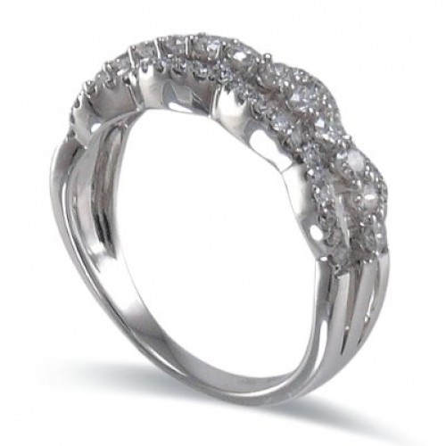 14K White Gold Diamond Ring