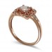 14K Rose Gold MorganiteWith Diamond Ring