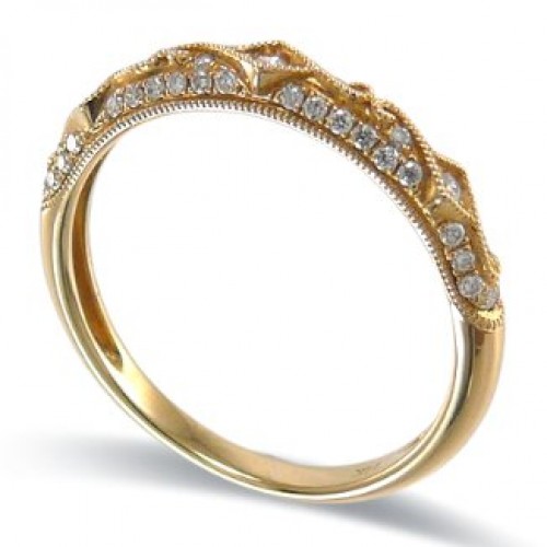 14K Yellow Gold Diamond Ring