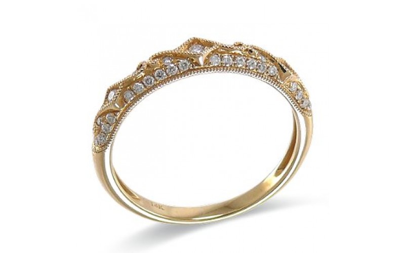 14K Yellow Gold Diamond Ring