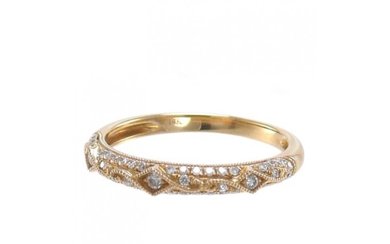 14K Yellow Gold Diamond Ring