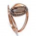 14K Rose Gold Smokey Quartz Ring