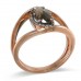 14K Rose Gold Smokey Quartz Ring