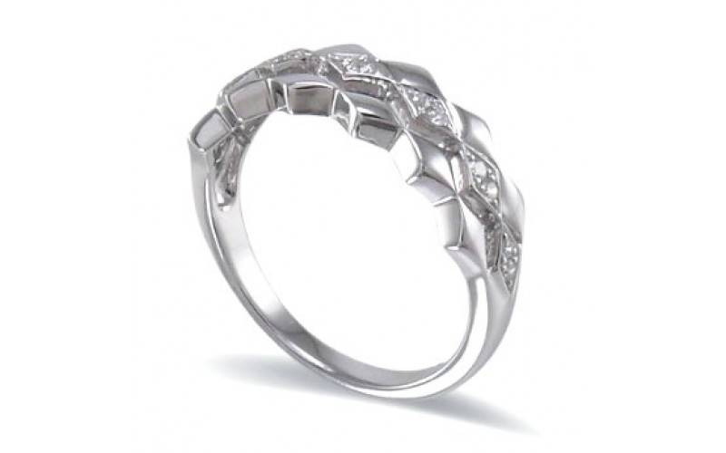 14K White Gold Diamond Ring