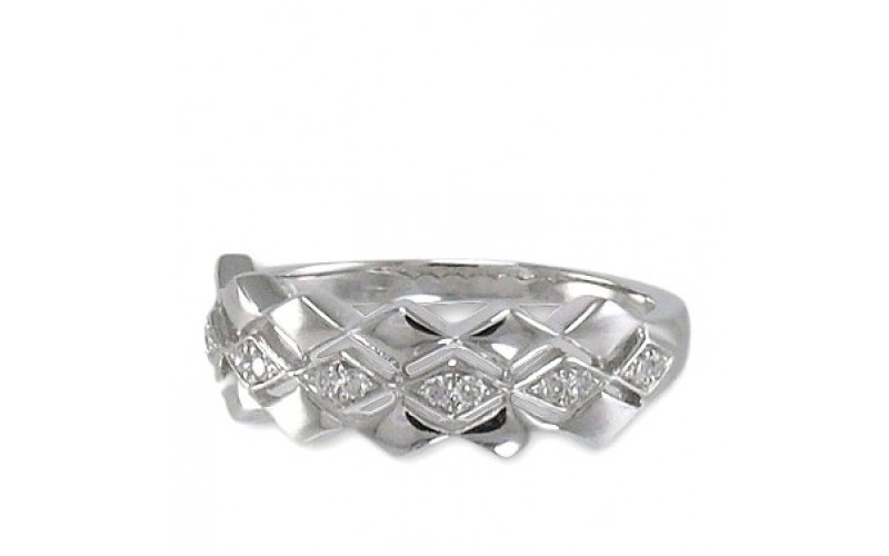 14K White Gold Diamond Ring