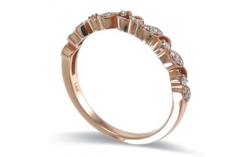 14K Rose Gold Diamond Ring