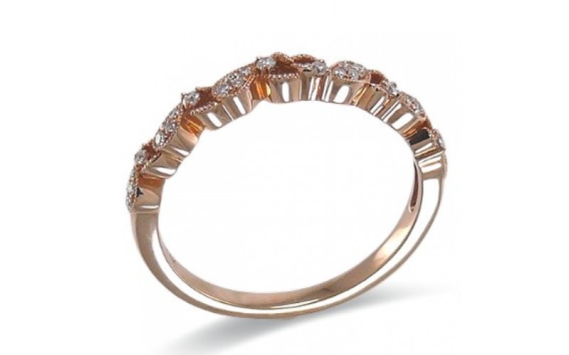 14K Rose Gold Diamond Ring
