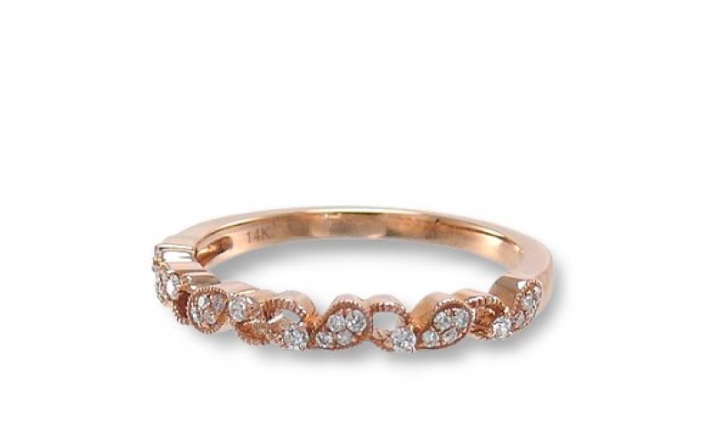 14K Rose Gold Diamond Ring