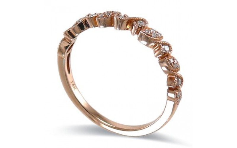 14K Rose Gold Diamond Ring