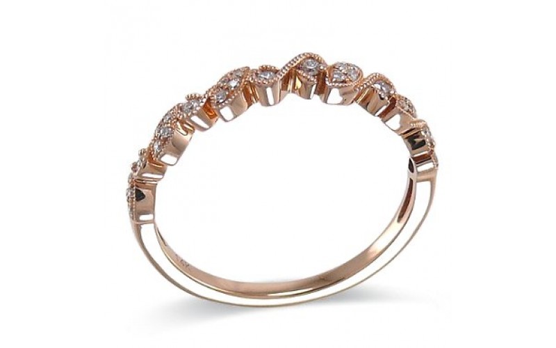 14K Rose Gold Diamond Ring