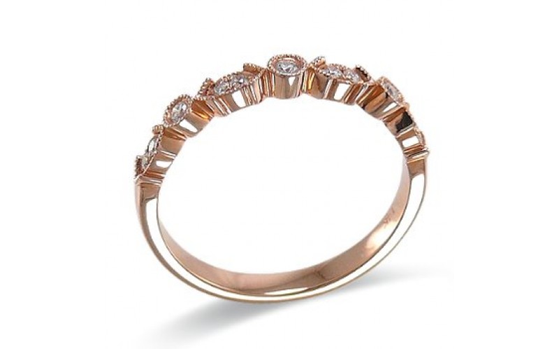 14K Rose Gold Diamond Ring