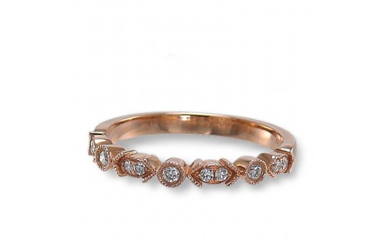14K Rose Gold Diamond Ring