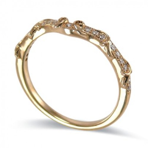 14K Yellow Gold Diamond Ring