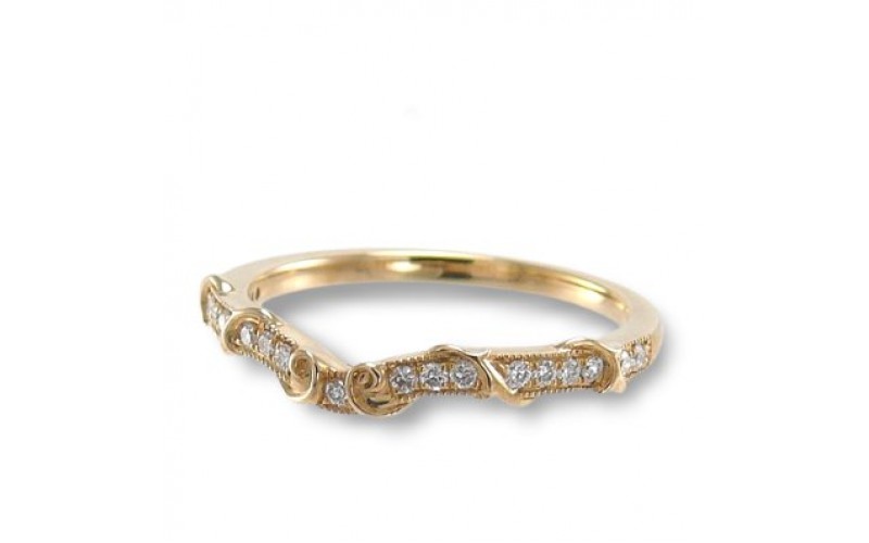 14K Yellow Gold Diamond Ring