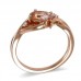 14K Rose Gold MorganiteWith Diamond Ring