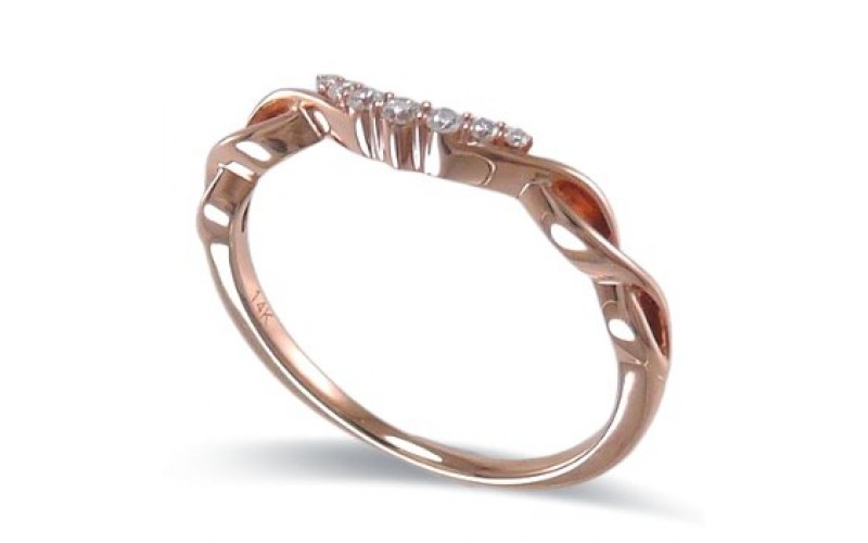 14K Rose Gold Diamond Ring