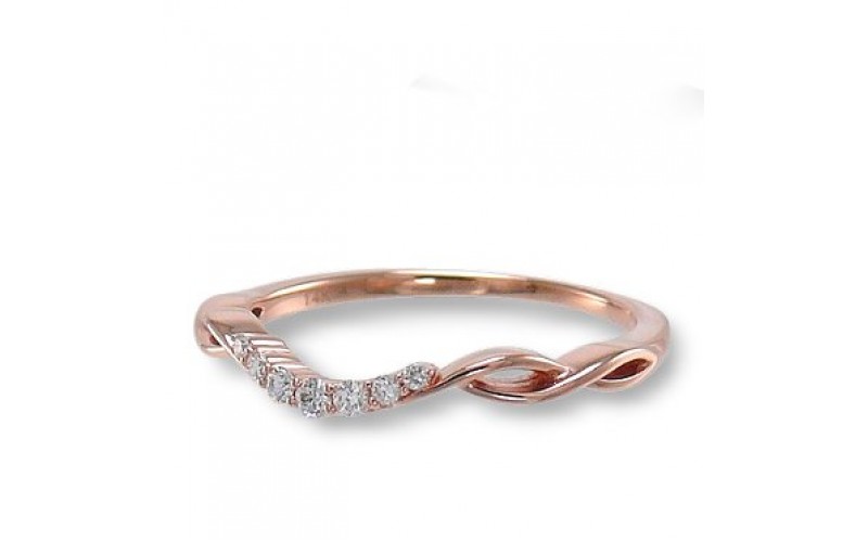 14K Rose Gold Diamond Ring