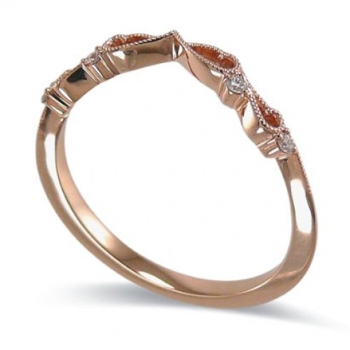 14K Rose Gold Diamond Ring