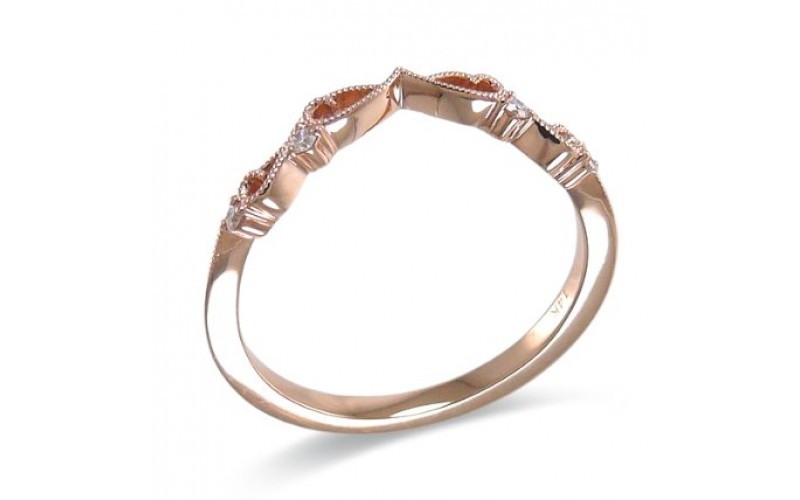 14K Rose Gold Diamond Ring