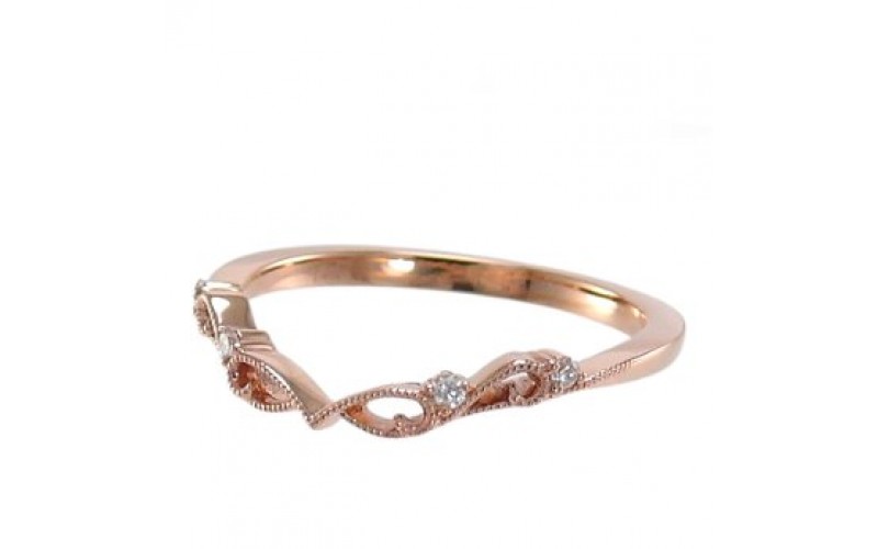 14K Rose Gold Diamond Ring