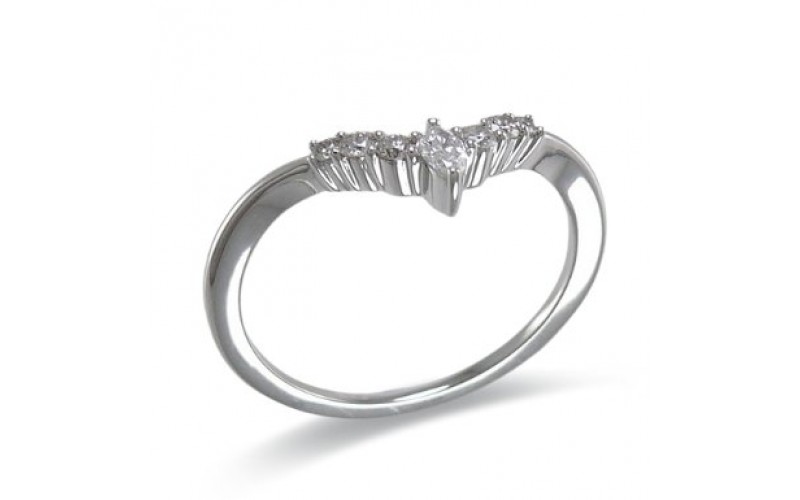 14K White Gold Diamond Ring