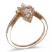 14K Rose Gold MorganiteWith Diamond Ring