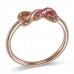 14K Rose Gold Pink Sapphire Ring